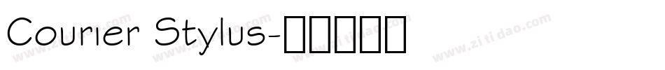 Courier Stylus字体转换